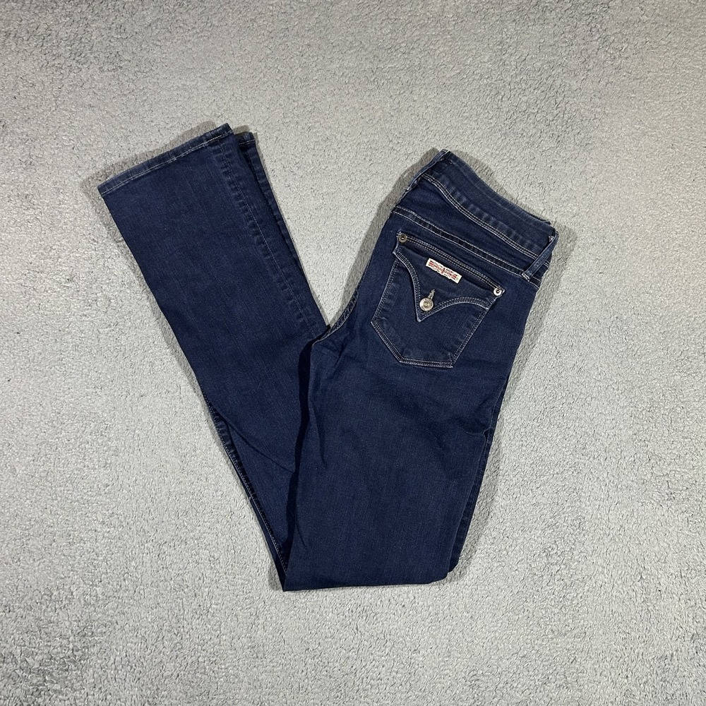 Hudson Beth Midrise Baby Boot Blue Jeans Womens 28 WM176DIS Kona